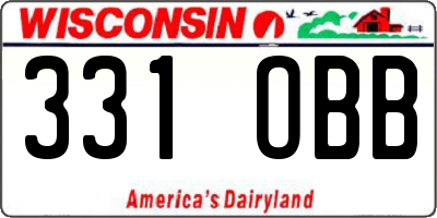 WI license plate 331OBB