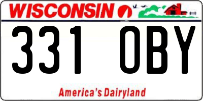 WI license plate 331OBY