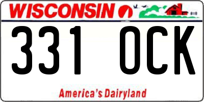 WI license plate 331OCK