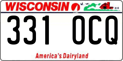 WI license plate 331OCQ
