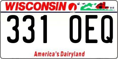 WI license plate 331OEQ