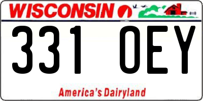 WI license plate 331OEY