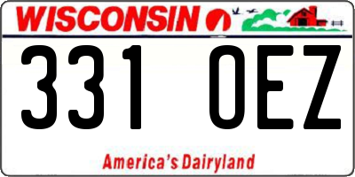 WI license plate 331OEZ
