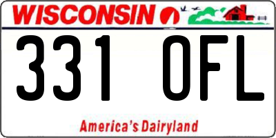 WI license plate 331OFL