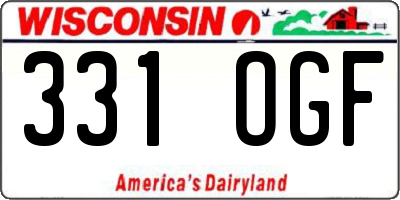 WI license plate 331OGF