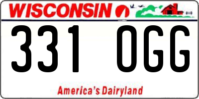 WI license plate 331OGG