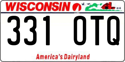 WI license plate 331OTQ