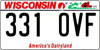 WI license plate 331OVF