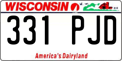 WI license plate 331PJD