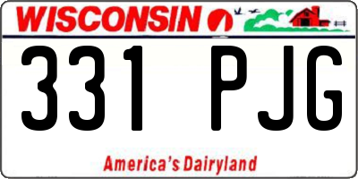 WI license plate 331PJG