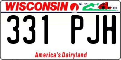 WI license plate 331PJH