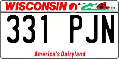 WI license plate 331PJN
