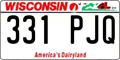WI license plate 331PJQ