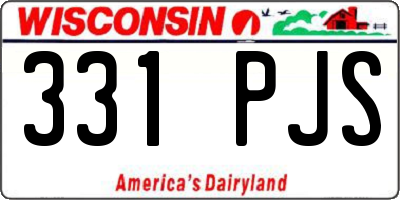 WI license plate 331PJS