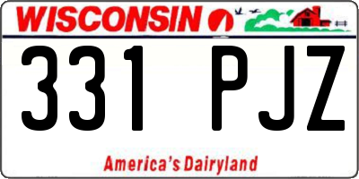 WI license plate 331PJZ
