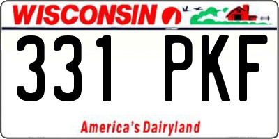 WI license plate 331PKF