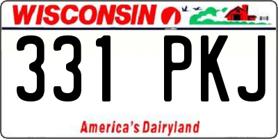 WI license plate 331PKJ