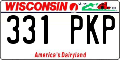 WI license plate 331PKP