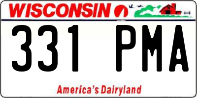 WI license plate 331PMA