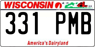 WI license plate 331PMB