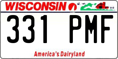WI license plate 331PMF