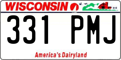 WI license plate 331PMJ