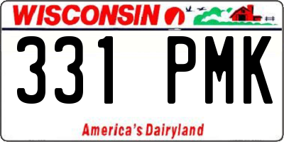 WI license plate 331PMK
