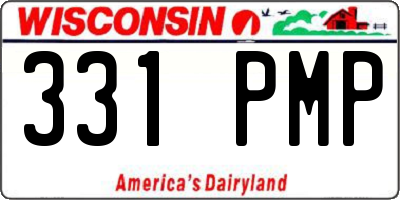 WI license plate 331PMP