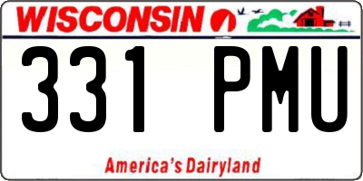 WI license plate 331PMU