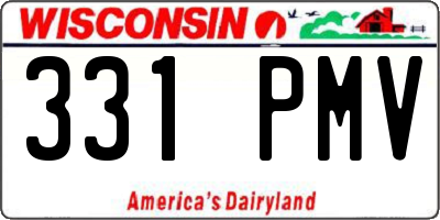 WI license plate 331PMV