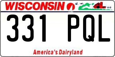 WI license plate 331PQL
