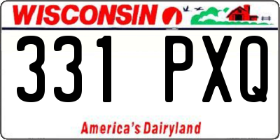 WI license plate 331PXQ