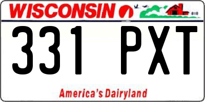 WI license plate 331PXT