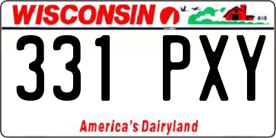 WI license plate 331PXY