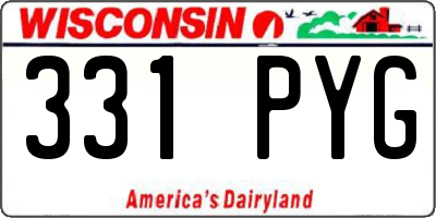 WI license plate 331PYG