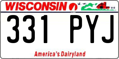 WI license plate 331PYJ