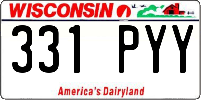 WI license plate 331PYY