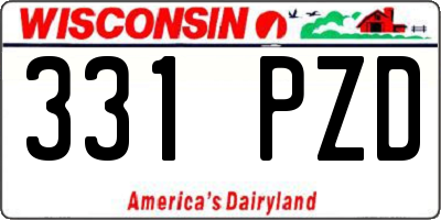 WI license plate 331PZD