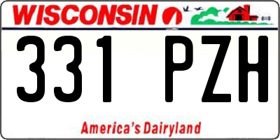 WI license plate 331PZH