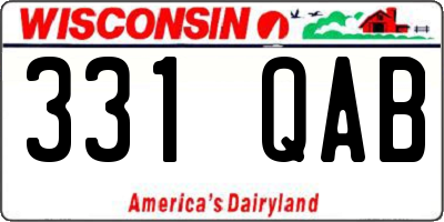 WI license plate 331QAB