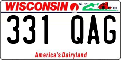 WI license plate 331QAG