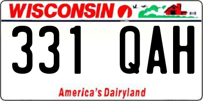 WI license plate 331QAH