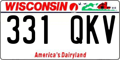 WI license plate 331QKV
