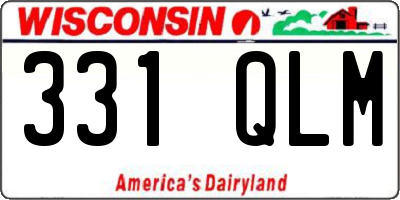 WI license plate 331QLM