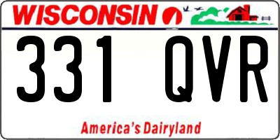 WI license plate 331QVR