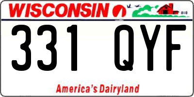 WI license plate 331QYF