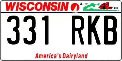 WI license plate 331RKB