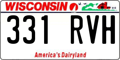 WI license plate 331RVH