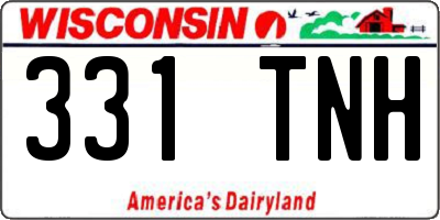 WI license plate 331TNH