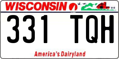 WI license plate 331TQH